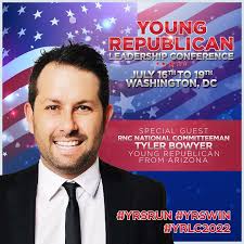🚨 Welcome Young Republican & the Arizona Republican Party's National  Committeeman Tyler Bowyer to #YRLC2022 #yrsrun #yrswin #yrslead #leadright  #tylerbowyer #arizona #america