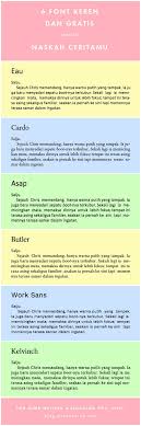 Desain berkualitas tinggi dan harga terjangkau yang disukai semua orang. 6 Font Keren Dan Gratis Untuk Naskah Ceritamu Anything Sitta Karina
