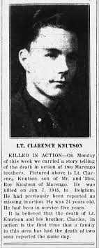 1LT Clarence Harold Knutson (1920-1945)