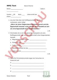 Arbeitsblatt Test Susse Chemie Chemie Aggregatzustande