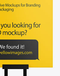 Browse and download the best free stock yellow images. Advertising Board Mockup In Outdoor Advertising Mockups On Yellow Images Object Mockups