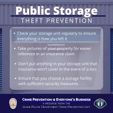 Public storage, cubesmart, extraspace life storage and all traditional self storage companies. For Many People It S About That Irvine Police Department Facebook