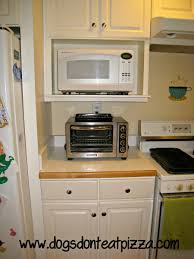 Extra Large Microwave Space Below Upper Cabinet But Not Built In Microwave In Kitchen Microwave Shelf Built In Microwave Cabinet