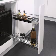 Modular cutlery trays & accessories. Convenient Cooking Ingredient Storage In A Pull Out For Cabinets Just 150mm Wide Kitchen Accessories Storage Kitchen Accessories Kitchen Layout