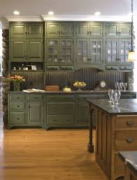 I Like This Style Of Cabinets Green Kitchen Cabinets Craftsman Kitchen Home Kitchens