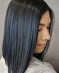 Also, be sure to wear gloves so the dye doesn't get on your hands while you're massaging it into your hair. 41 Beautiful Blue Black Hairstyles For Women 2020