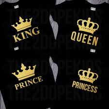 Black And Gold Design Shirt Family Shirts Set King Queen Prince Princess Black Gold Design