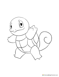 Supercoloring.com är superkul för alla åldrar: Pokemon Squirtle Coloring Page Coloring Page Central