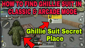 I hope this video will. Pubg Mobile Ghillie Suit Secret Hidden Location In Classic Arcade Match Youtube