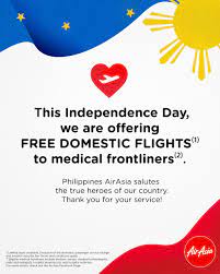 Airasia's encouraging tagline, now everyone can fly! may not be true anymore. Airasia Salutes Heroes Of The Philippines Gives 1000 Free Flights To Medical Frontliners Airasia Newsroom
