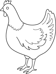Black And White Hen Clipart Colorable Hen Line Art Free Clip Art Line Art Free Art Free Clip Art