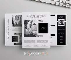 Three Page Media Kit Template Press Kit Template Electronic Press Kit Instant Digital Download Ms Word Dapper Dossier De Presse Communique De Presse Brochure Produit