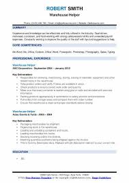 Read more and land your next job! Warehouse Helper Resume Samples Qwikresume