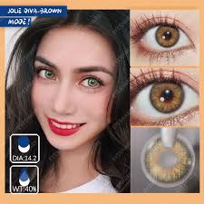 2022 new🔥🔥 JOLIE DIVA series mixed-race contact lenses contact lense  natural brown European