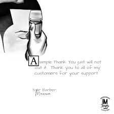 Terima Kasih dari Tukang Cukur Templat