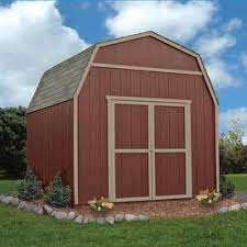 Heartland 10 Ft X 10 Ft Rainier Gambrel Engineered Storage Shed Lowes Com Shed Gambrel Wood Storage Sheds