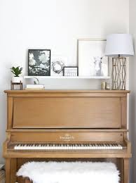 Shelf Above Piano Casual Piano Room Decor Piano Living Rooms Cheap Living Room Furniture