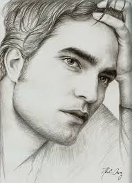 Twilight Star Robert Pattinson Celebrity Drawings Beautiful Drawings Beauty Drawings
