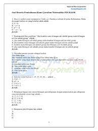 Soal uas ut matematika pdgk4108. Soal Ujian Ut Pgsd Pdgk4108 Matematika Pdf