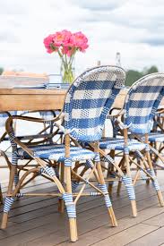 Beautiful French Blue Bistro Chairs Perfect For Summer Parties Caitlin Wilson Patio Furnishings Outdoor Patio Furniture Sets Paris Bistro Chairs