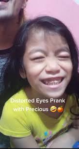 Distorted Eyes Prank natin si Ate Precious 🤣 Deforme Face Filter Prank  #angorangejuice #deformefilter #distortedface #trendingfilter #funnytiktok  #fyp