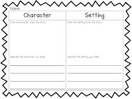 Kindergarten Character Worksheets Reading Response Sheets Kindergarten Reading Character Worksheets