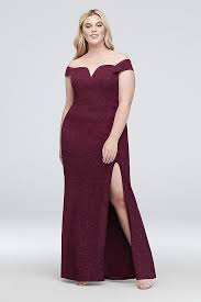 Gorgeous Glitter Gown For An Elegant Bridesmaid S Look Wine Colored Bridesmaids V Wire Bridesmaid Dresses Plus Size Plus Size Gowns Necklines For Dresses