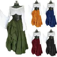 Women's dress with matching necklace. Medieval Peasant Dress Wish
