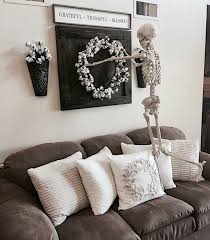 Flirty and feminine, this relaxed yet quirky living room makes the most of the space's diminutive dimensions. Farmhouse Halloween Decor House Of Hargrove