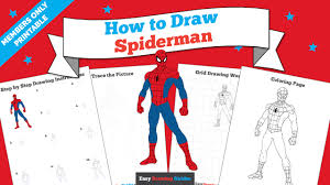Also, each step is broken down into shapes you can understand, such as letters, numbers, etc. How To Draw Spiderman Easy Drawing Guides