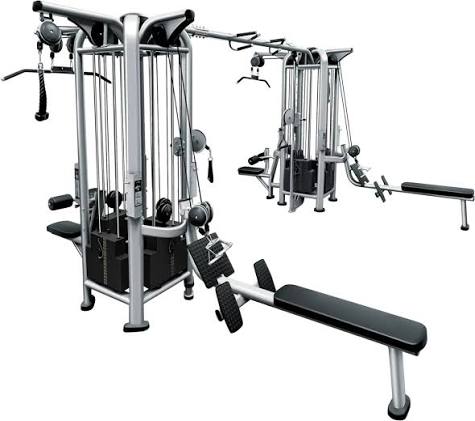 French Fitness FFS Silver 8 Stack Multi Jungle Gym traning