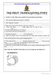 Why does america celebrate thanksgiving and when was the first thanksgiving? The First Thanksgiving Story English Esl Worksheets For Distance Learning And Physical Classrooms