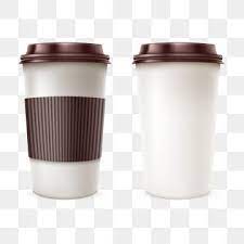 Set Of Disposable Paper Cups With Plastic Covers To Take Out Container Heat Away Png And Vector With Transparent Background For Free Download In 2021 Paper Coffee Cup Coffee Vector Coffee
