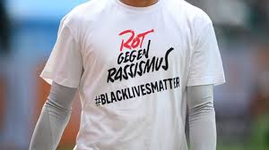 Frankfurt, germany (ap) — eintracht frankfurt will wear a special edition soccer jersey with a black lives matter message when it plays bayern munich in the german cup semifinals on wednesday. Bayern Dortmund In Black Lives Matter Tribute With T Shirts Armbands And Minute Silence