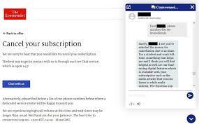 How To Unsubscribe From The Economist In Just Under 75 Minutes R Assholedesign