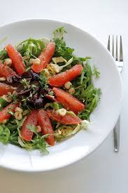 Grapefruit Black Olives And Rocket Salad Grapefruit Recipes Salad Recipes Salad