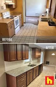 Kitchen Makeover With Before And After Picture Home Remodeling Home Renovation Home
