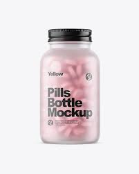 Frosted Glass Bottle With Pills Mockup In Bottle Mockups On Yellow Images Object Mockups Mockup Free Psd Bottle Mockup Mockup Free Download