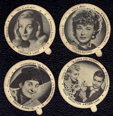 1942 Dixie Cup Lids Movie Stars 4 Velvet Ice Cream Lot 393 Movie Stars Velvet Ice Cream Penny Singleton