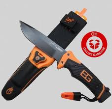 It features an ergonomic grip for comfortable handling and a dependable stainless steel blade with a versatile serrated edge. Gerber Bear Grylls Ultimate Pro Fixed Blade Messer Outdoor