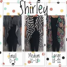 size comparison of the shirley lularoe shirley sizing