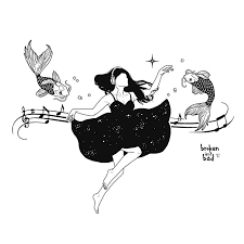 Black And White Cartoon Illustration Broken Heart Cartoon Design Black And White Edits Broken Isn T Bad Bad Drawings Drawings Body Positivity Art