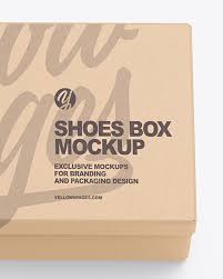 Download Kraft Shoes Box Mockup In Box Mockups On Yellow Images Object Mockups Yellowimages Mockups
