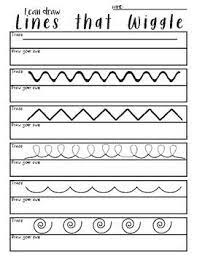Line Drawing Practice- I Can Draw Lines That Wiggle Line Art Lesson Types Of Lines Art Drawing Lessons For Kids