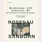 Rosenau & Sanborn with special guest Joe Westerlun... event in Asheville, NC