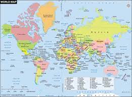What was the world map labeled in school? Clickable World Map