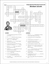 abraham lincoln text crossword puzzle printable crossword puzzles texts