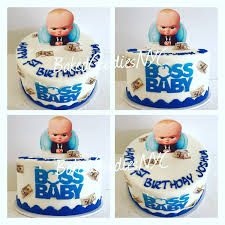 Boss Baby Cartoon Birthday Cake For Baby Boy 1 Year Boss Baby Cake Baby Birthday Party Girl Baby Birthday Cakes Baby Boy First Birthday