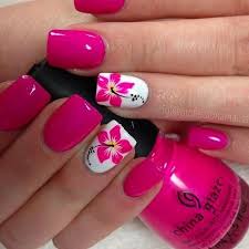 64 Ideas Flowers Summer Nails In 2020 Pink Gel Nails Pretty Nail Art Designs Floral Nails