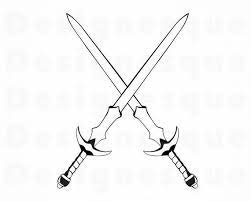 Sword Logo 3 Svg Sword Svg Sword Clipart Sword Files For Etsy Sword Logo Clip Art Sword